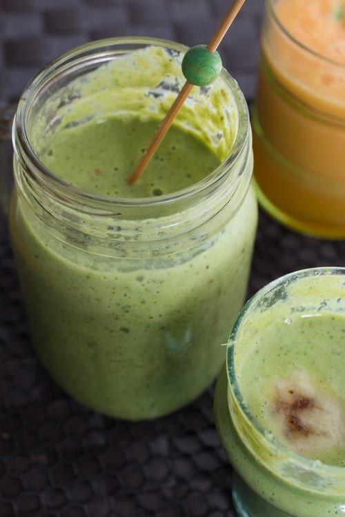 Cucumber Lime Mango Green Smoothie - The Scramble