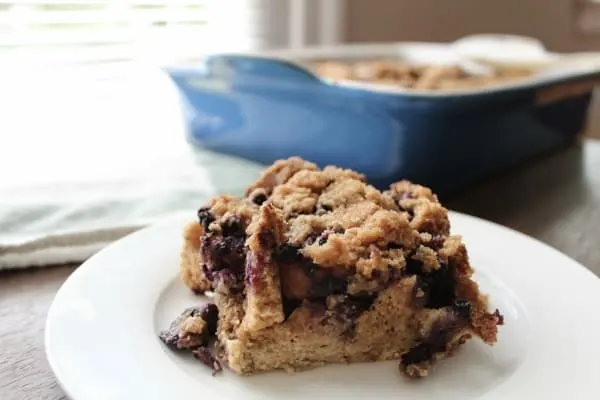 Overnight Baked Blueberry French Toast