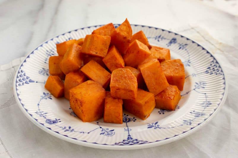 Sweet and Spicy Roasted Sweet Potatoes