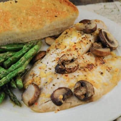 Baked Fish with Mushrooms and Italian Herbs - The Scramble