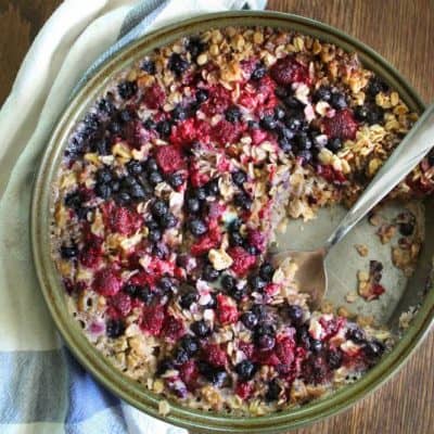 Berry Good Berry Baked Oatmeal - The Scramble