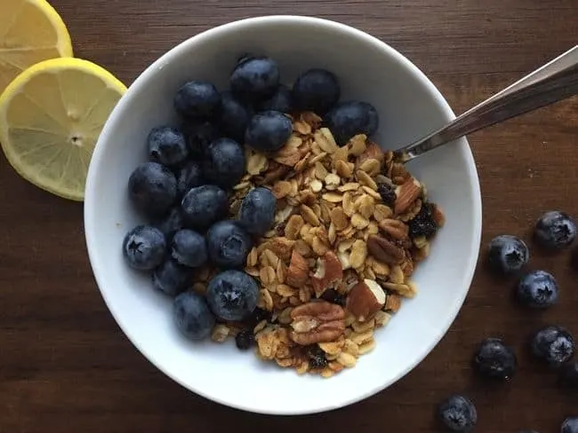 Lemon-Blueberry Granola