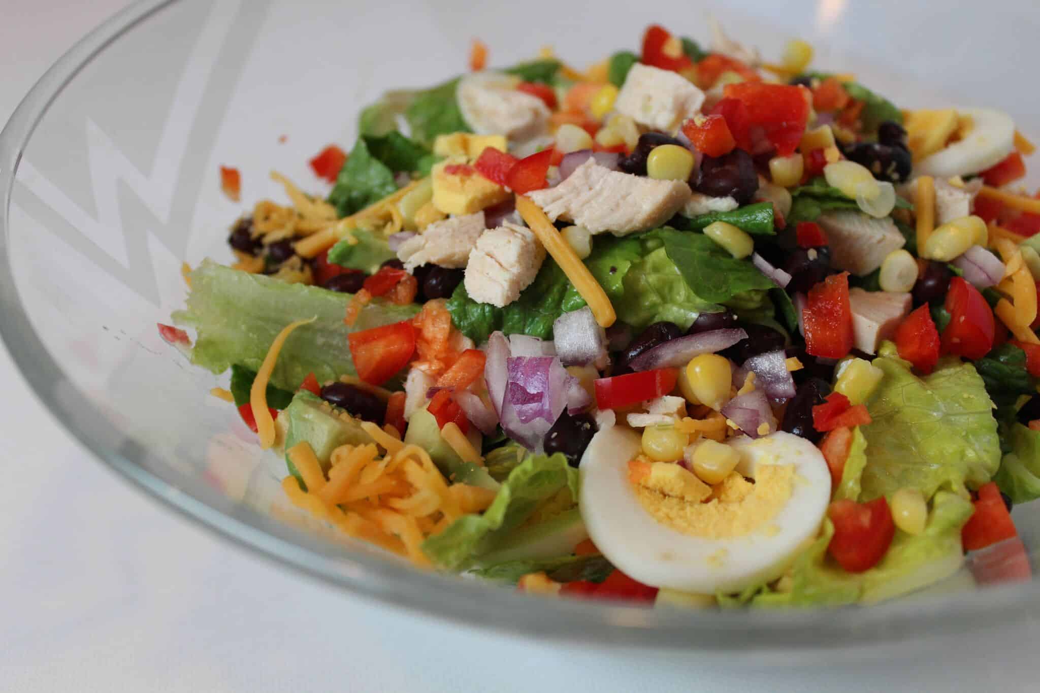 Southwestern Cobb Salad with Avocado Ranch Dressing - The Scramble