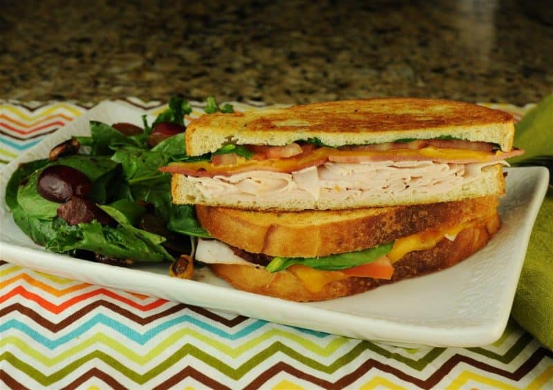 Turkey Club Panini - The Scramble