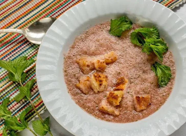 Way-Too-Cool Chilled Watermelon and Cucumber Soup