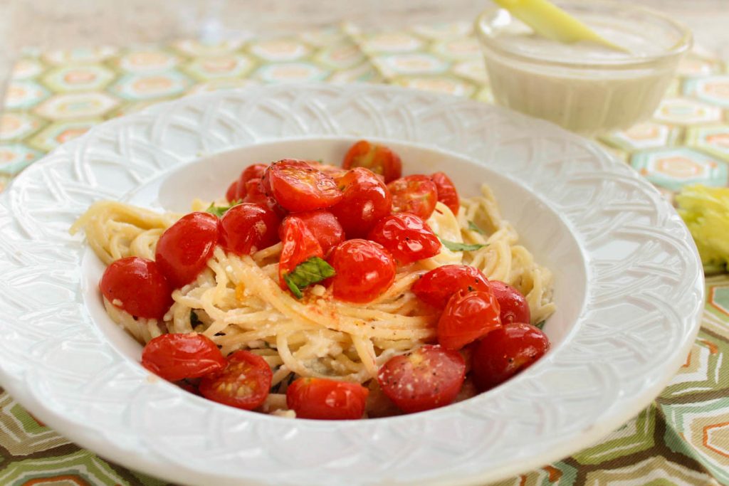 Creamy Ricotta Pasta with Cherry Tomatoes