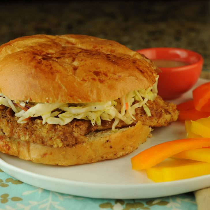 Cajun Fish Sandwich with Crunch Slaw: one of the best recipes for picky eaters