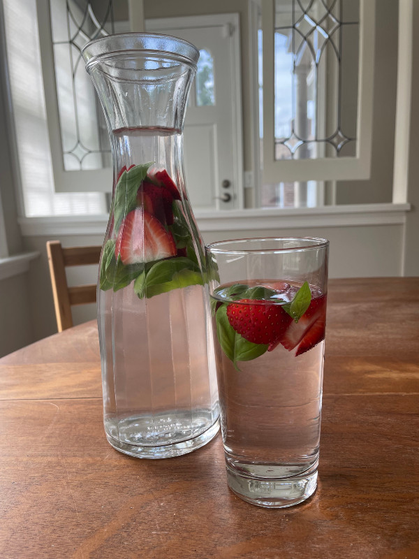 strawberry basil water