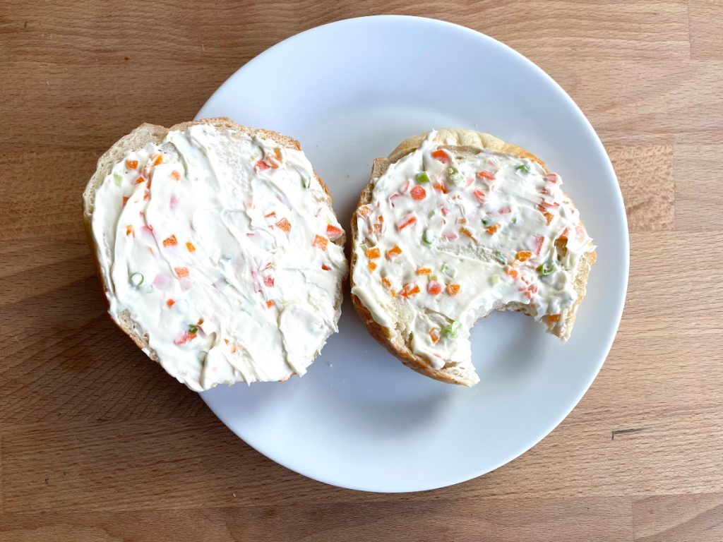 homemade flavored (veggie) cream cheese