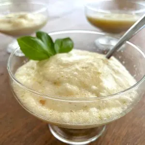 creamy lime mousse