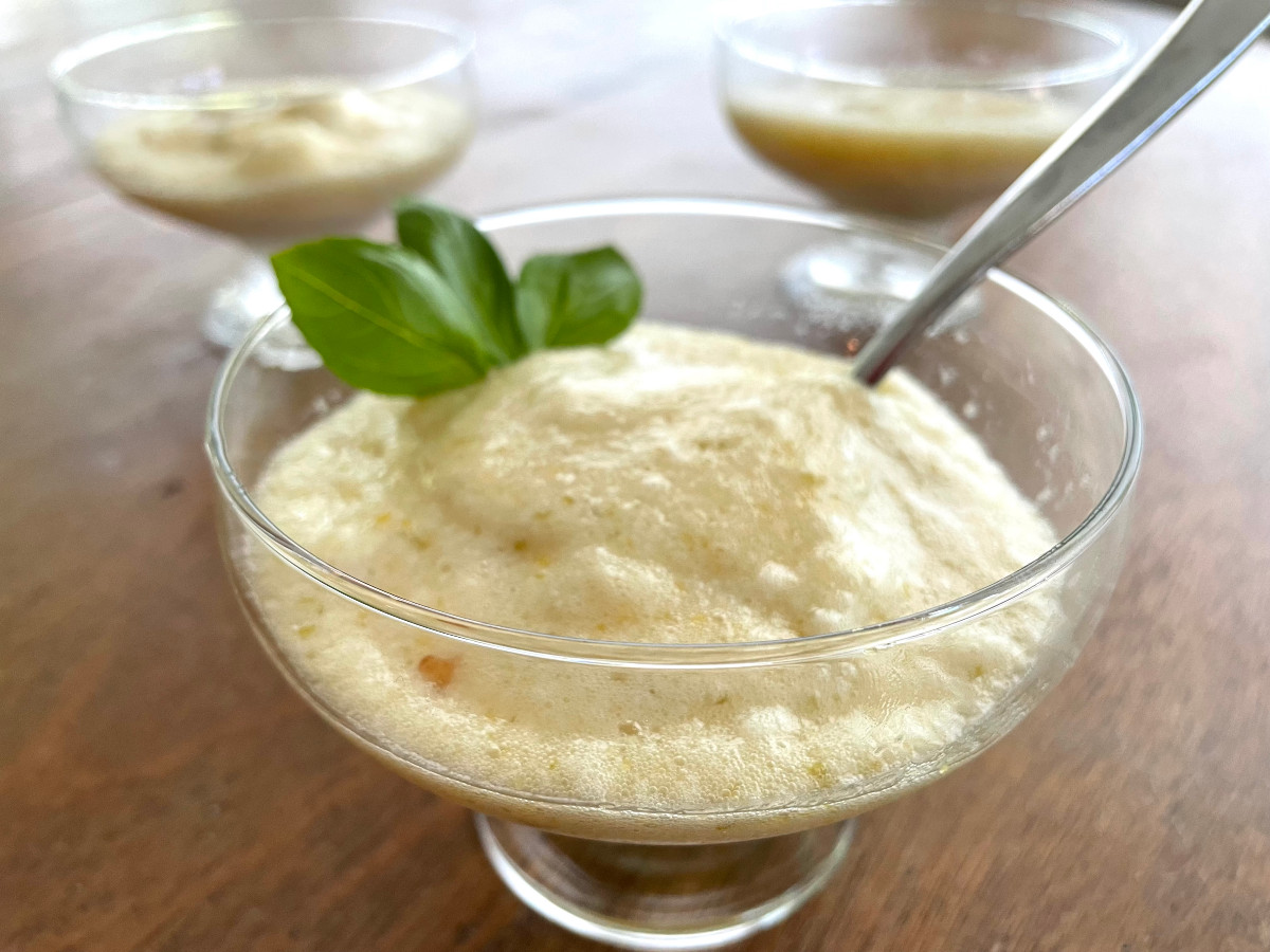 creamy lime mousse